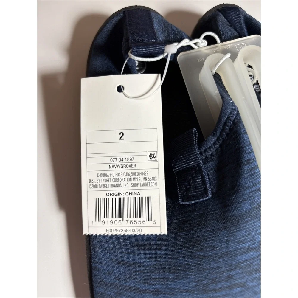 Kids Boys Cat and Jack‎ Water Shoes NWT Size 2 Dark Blue